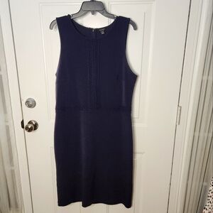 Ann‎ Taylor Stretch Navy Dress Size 14T  14 Tall